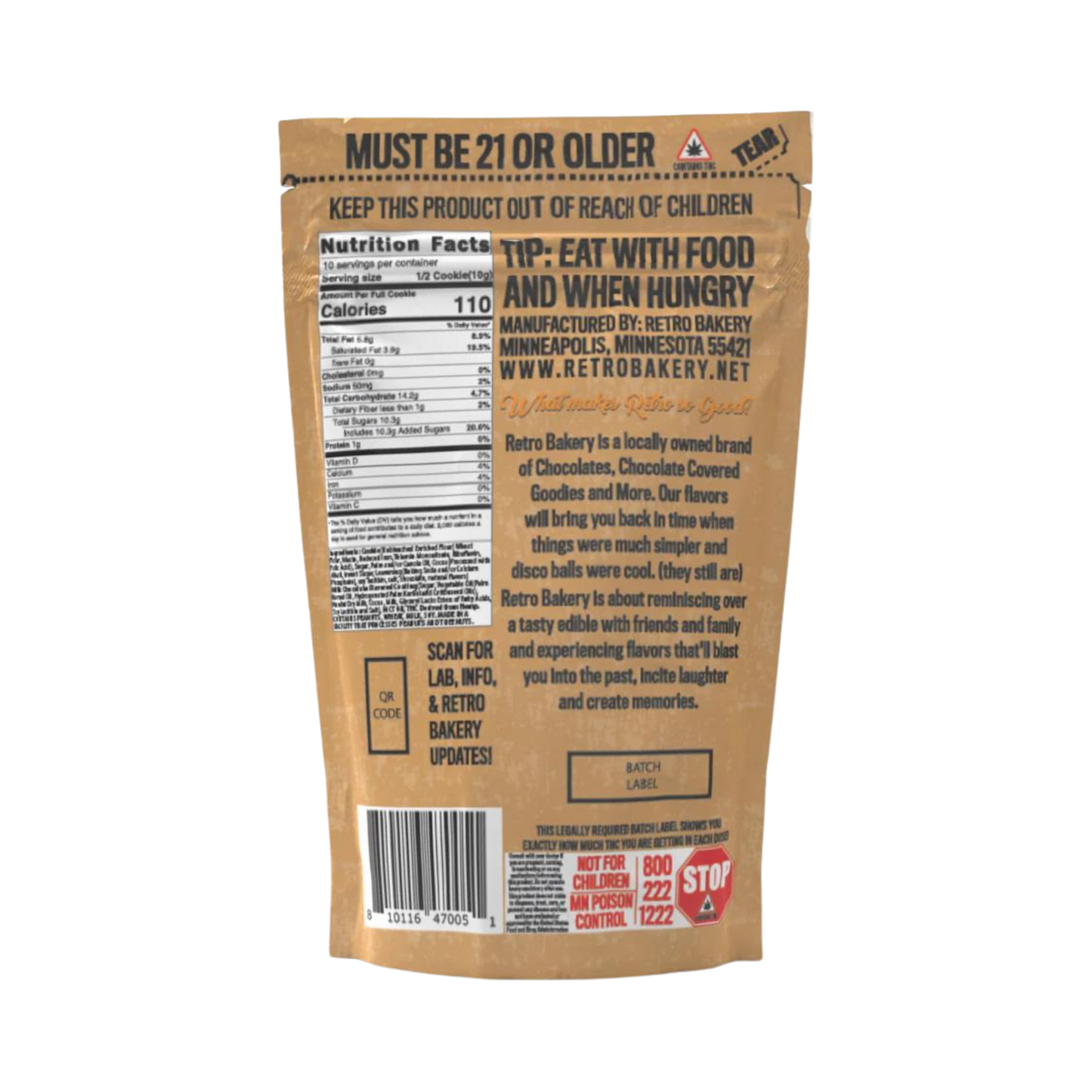 Retro Bakery | D9 Chocolate Cookies 50 mg