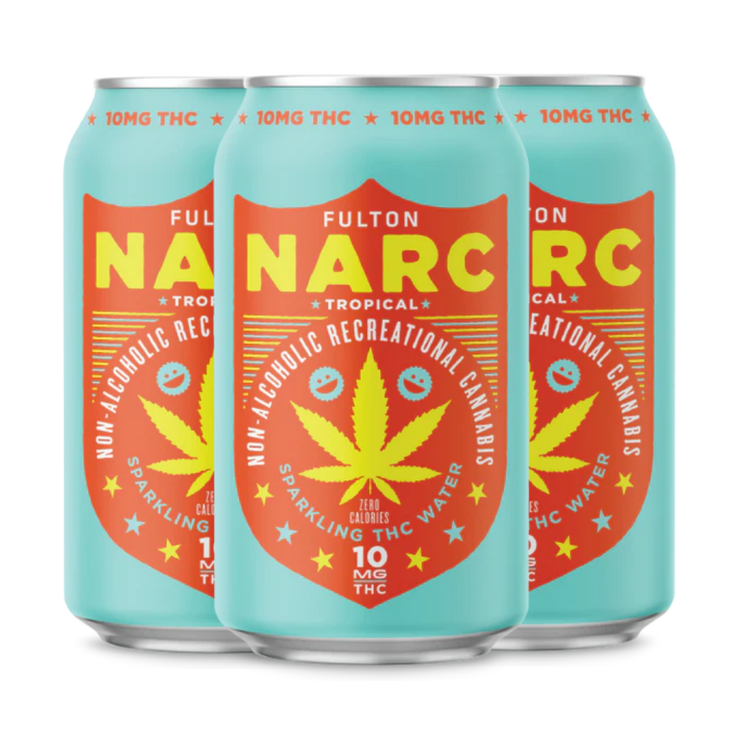 Fulton Narc THC Sparkling Water | Tropical 10 mg 4 pk