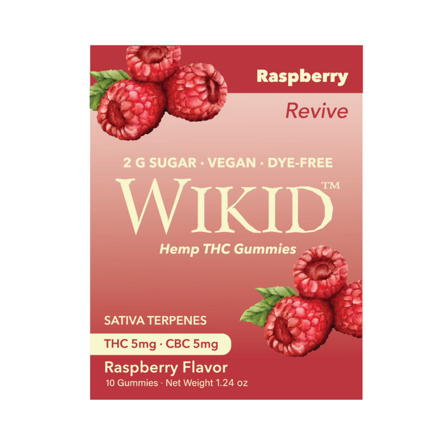 Wikid Hemp THC Revive Raspberry