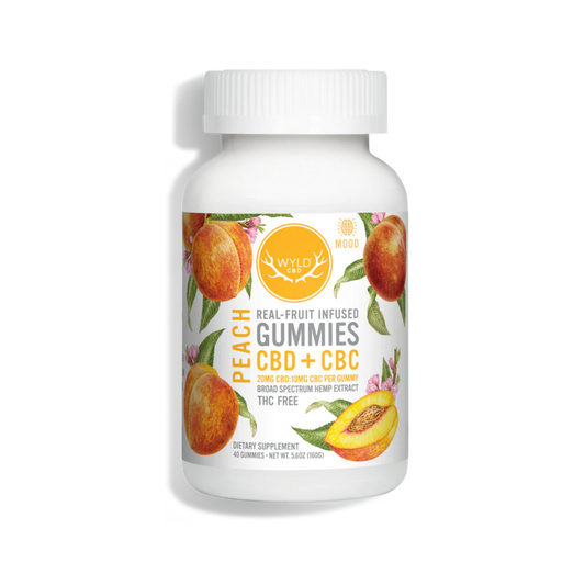 Wyld CBD:CBC Gummies Peach