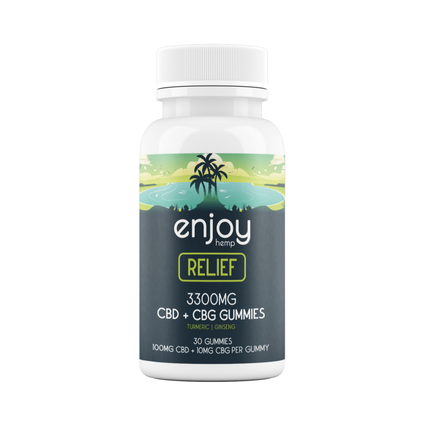 Enjoy Hemp | 3300mg CBD + CBG Relief Gummies 30 ct