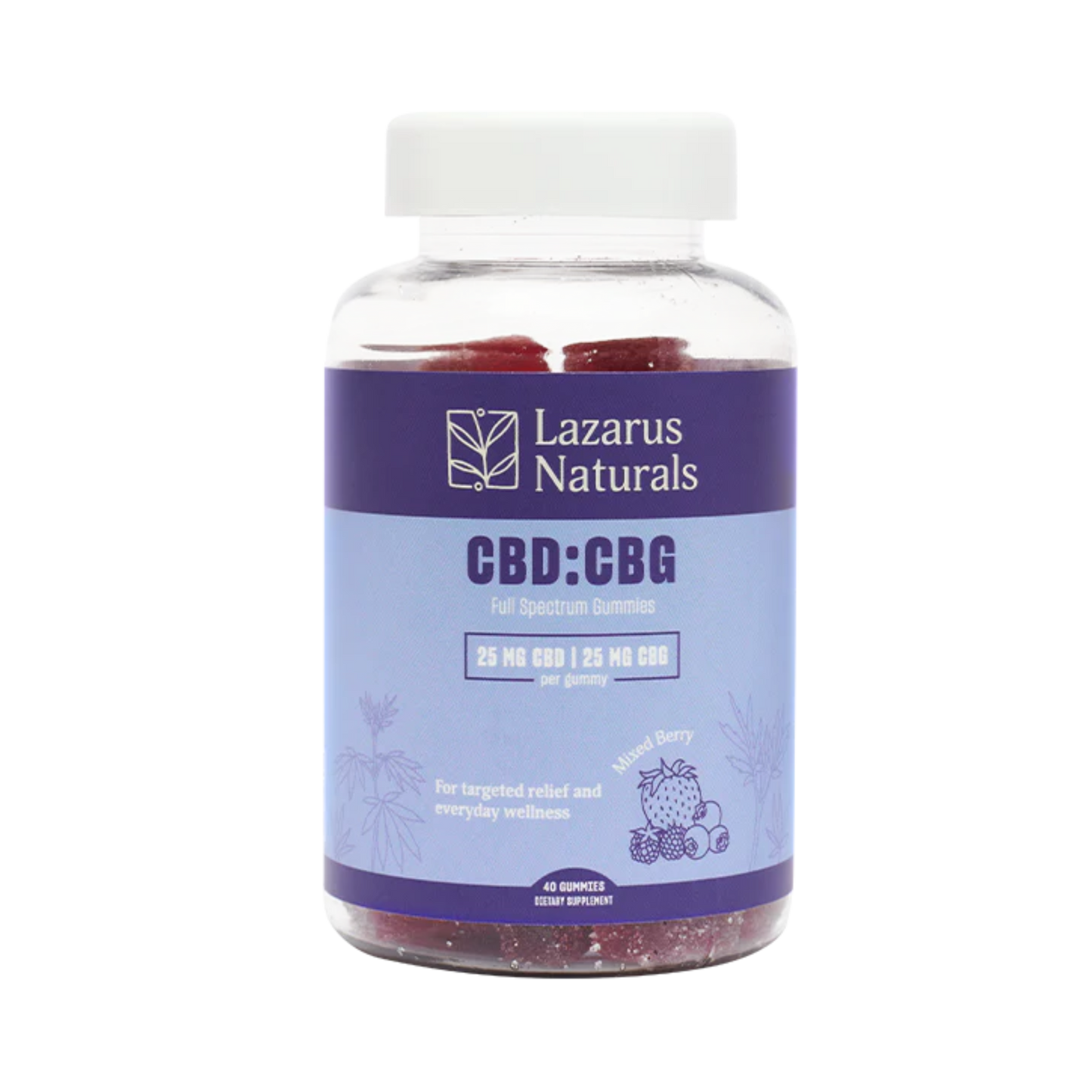 Lazarus Naturals CBD:CBG Gummies