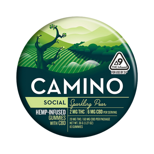 Camino Social | Sparkling Pear 2 mg THC w/ CBD