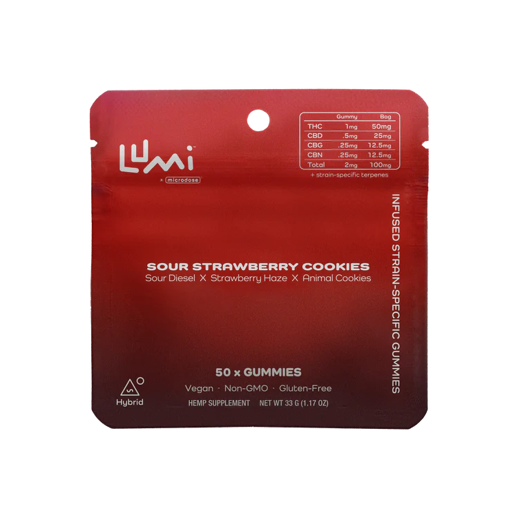Lumi Sour Strawberry Cookies (Hybrid)