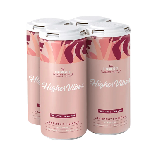 Find Wunder Higher Vibes THC Grapefruit Hibiscus 4 pk