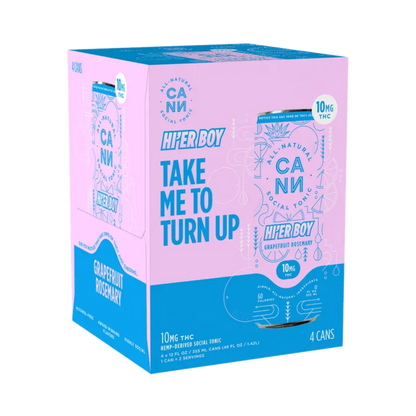 Cann HI'ER BOY THC Grapefruit Rosemary 4 pk