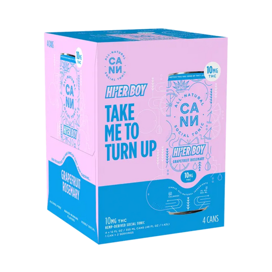 Cann HI'ER BOY THC Grapefruit Rosemary 4 pk