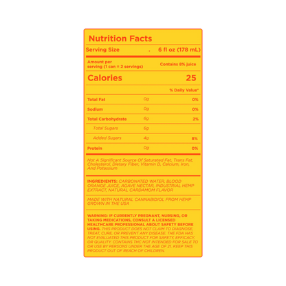 Cann HI'ER BOY THC Blood Orange Cardamom 4 pk