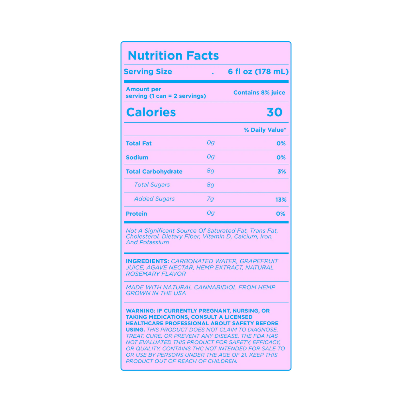 Cann HI'ER BOY THC Grapefruit Rosemary 4 pk