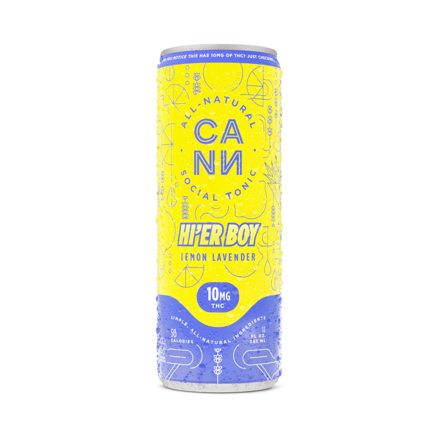 Cann HI'ER BOY THC Lemon Lavender 4 pk