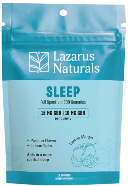 Lazarus Naturals CBD:CBN Sleep Gummies (10 ct)