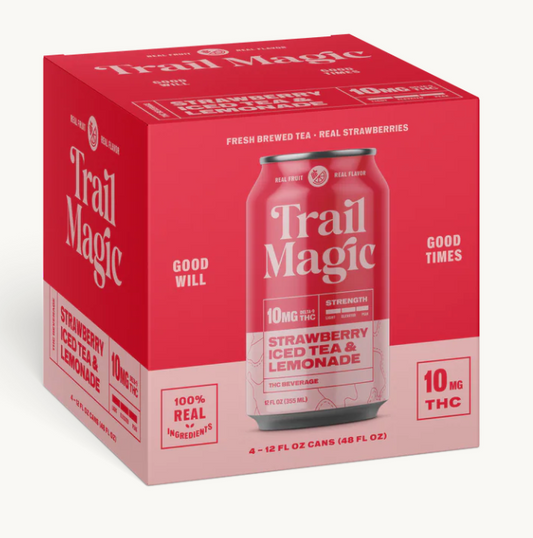 Trail Magic THC | Half & Half Strawberry 10 mg 4 pk