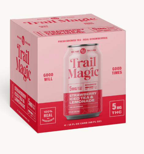 Trail Magic THC | Half & Half Strawberry 5 mg 4 pk