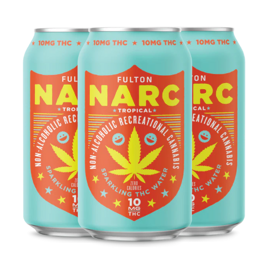 Fulton Narc THC Sparkling Water | Tropical 10 mg 4 pk