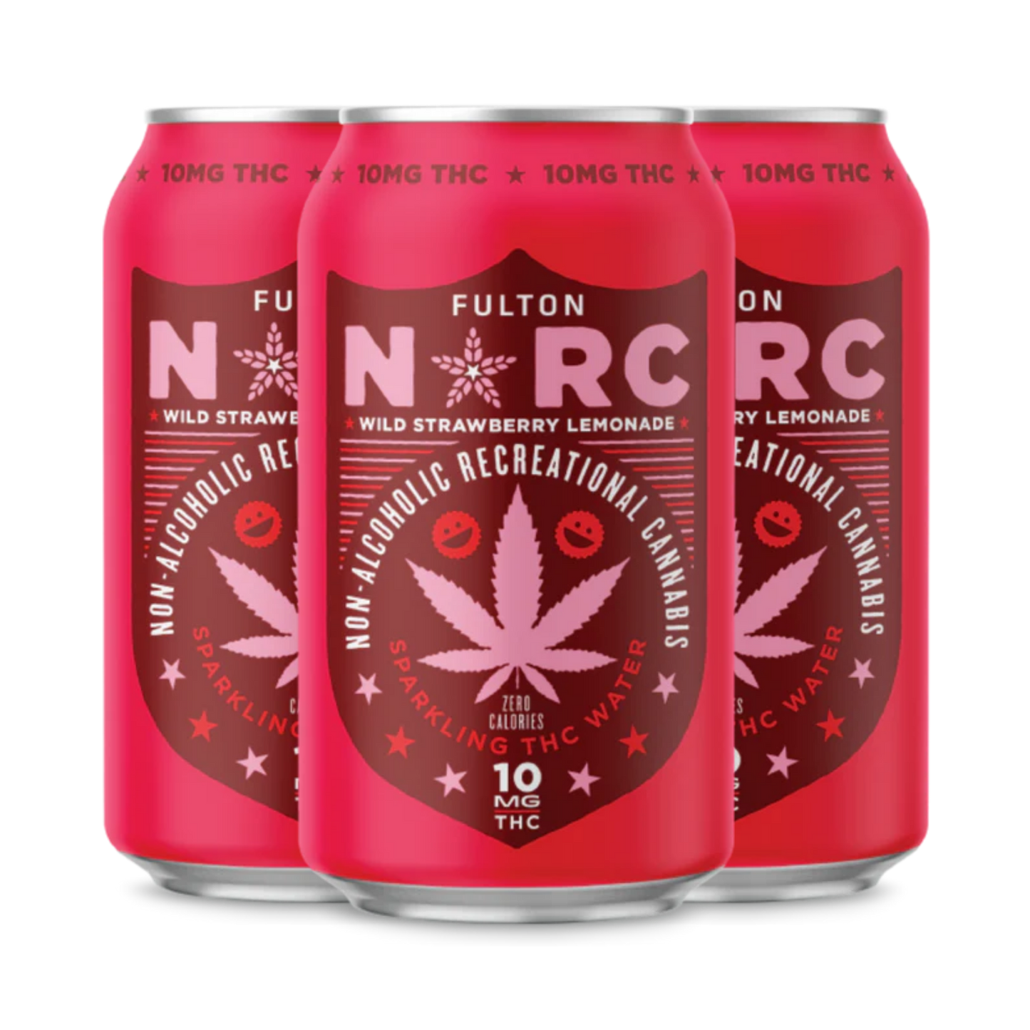 Fulton Narc THC Sparkling Water | Strawberry Lemonade 10mg 4 pk