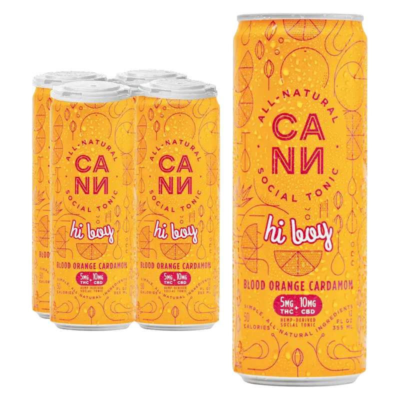 Cann THC Social Tonic Blood Orange Cardamom 4 pk