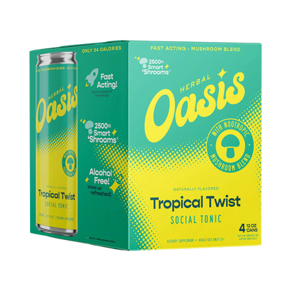 Herbal Oasis Social Tonic | Tropical Twist 4 pk