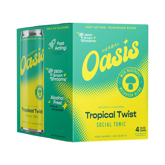 Herbal Oasis Social Tonic | Tropical Twist 4 pk