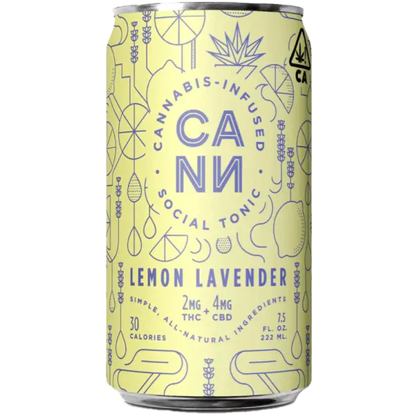 Cann THC Social Tonic Lemon Lavender 4 pk