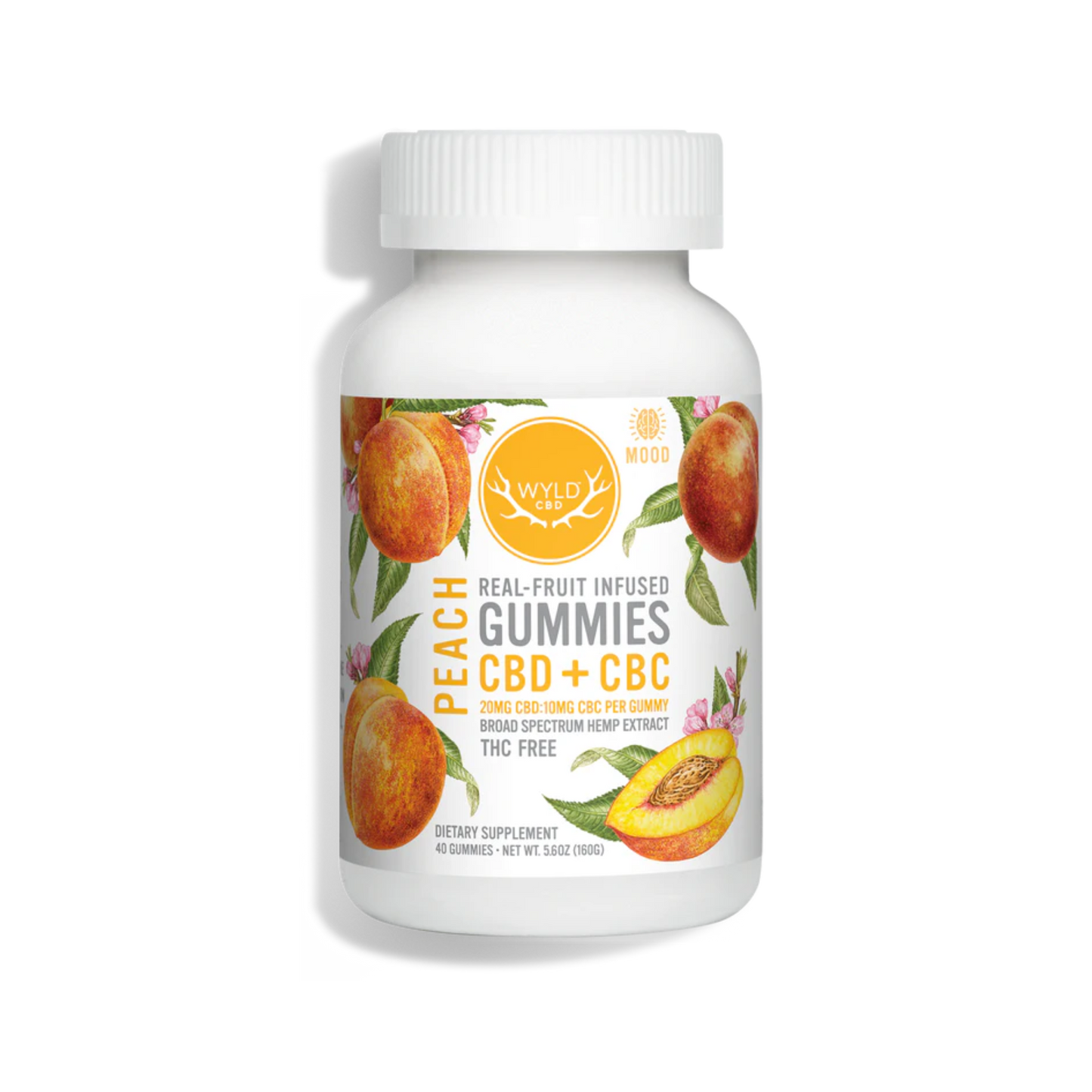 Wyld CBD:CBC Gummies Peach