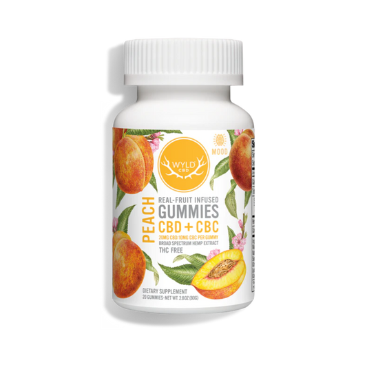Wyld CBD:CBC Gummies Peach